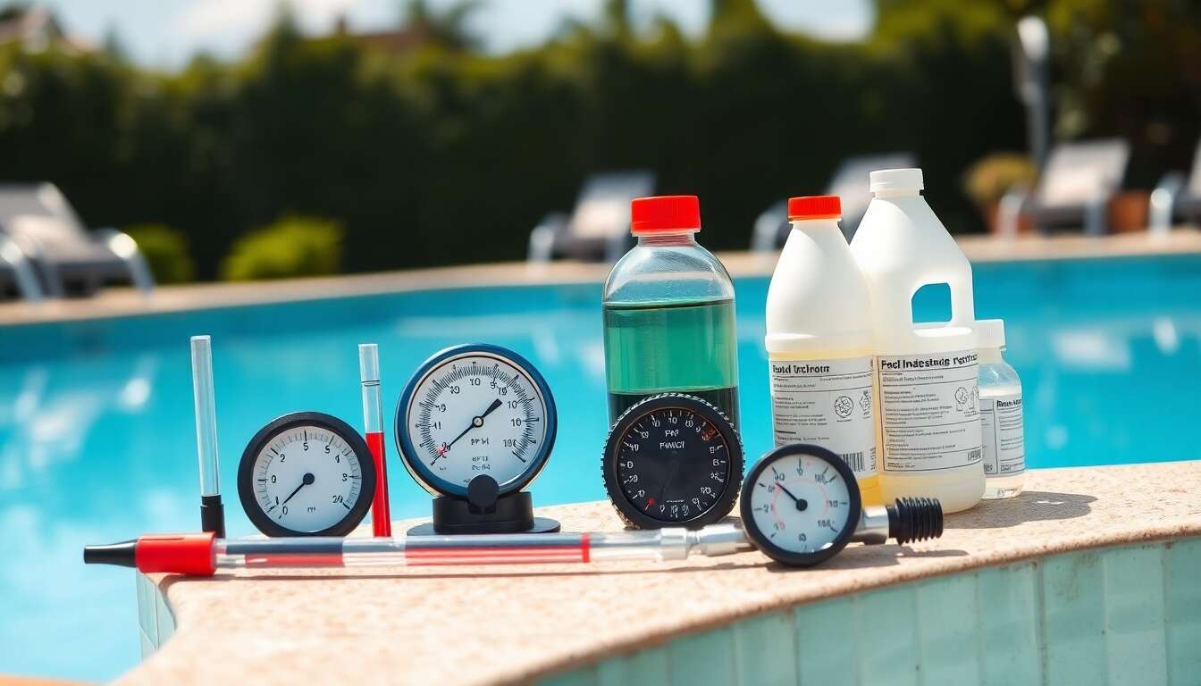 Le mat&eacute;riel indispensable pour analyser l'eau de piscine