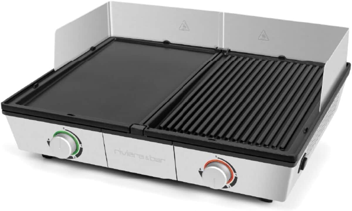 Test : combiné plancha grill QPL800 riviera&bar pour 8 à 10 personnes
