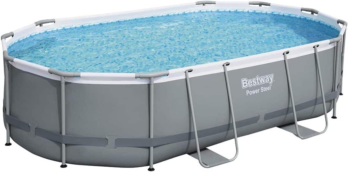 Test de la piscine Bestway cadre métal : gris foncé 488x305 cm