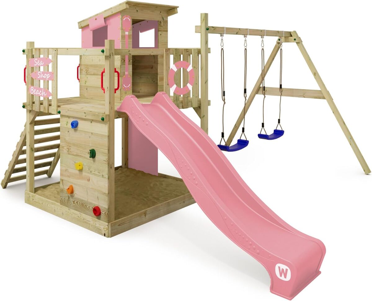 Test de l'aire de jeux Smart Camp Wickey : bois, balançoire et toboggan