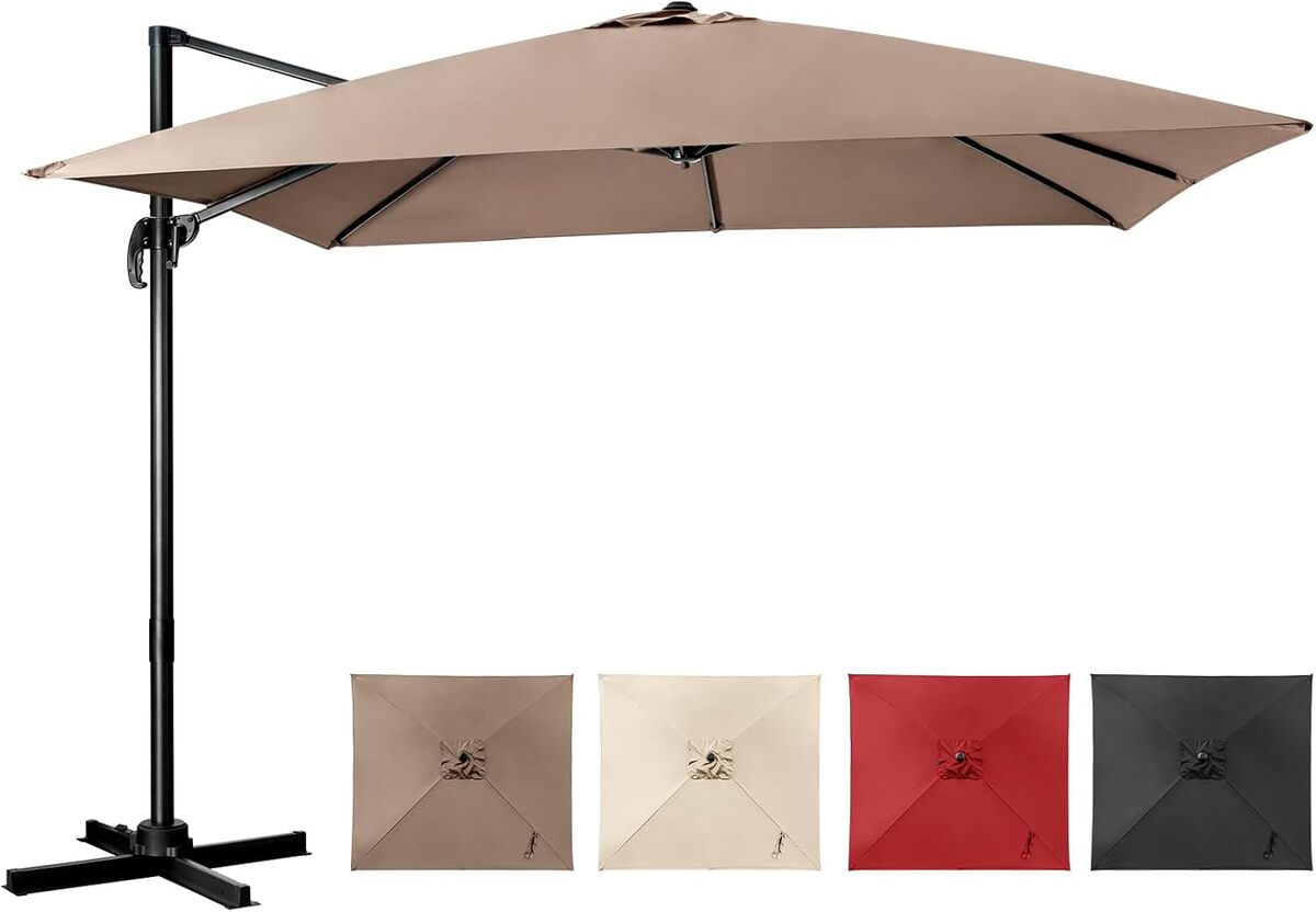 Test du parasol déporté COSTWAY : protection UV et rotation 360°
