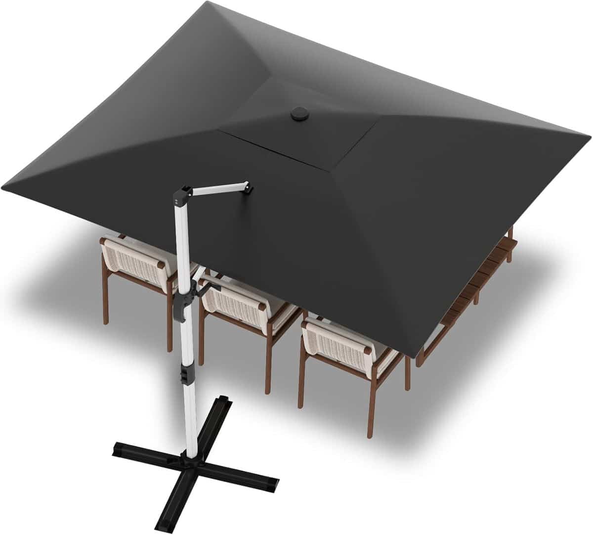 Test du parasol déporté Devoko 300 cm : protection UV et élégance