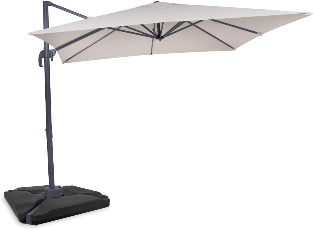 Test du parasol déporté Pisogne 300 x 300 cm de VONROC