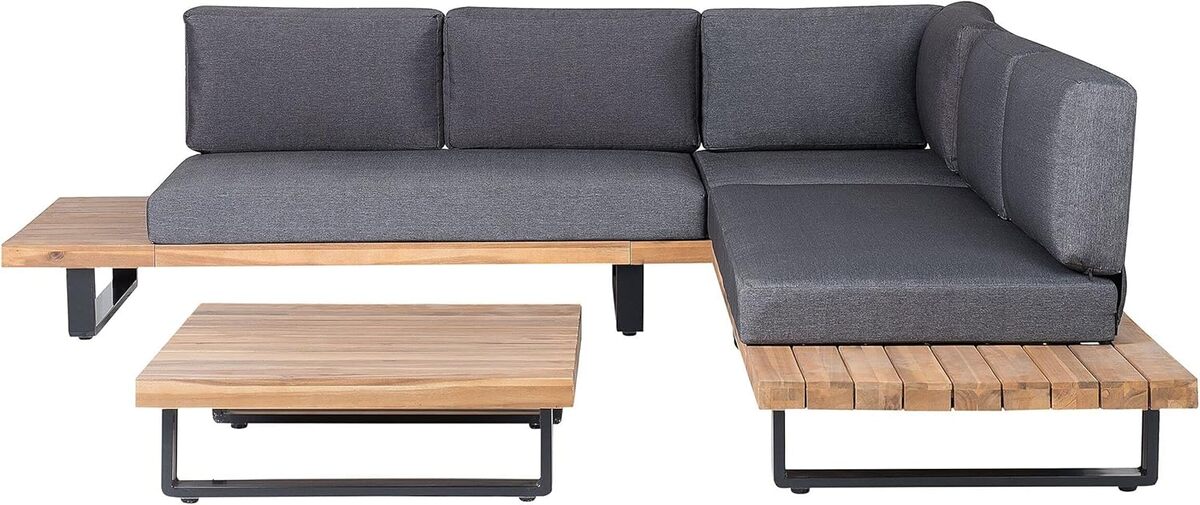 Test du salon de jardin Beliani en acacia : style moderne et tendance