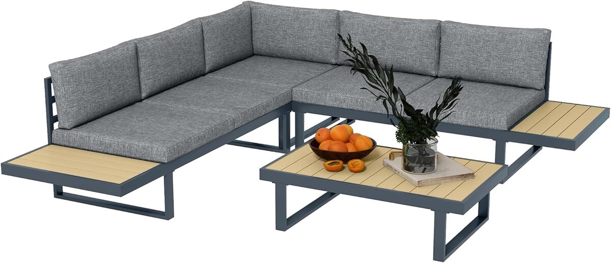 Test du salon de jardin d'angle Outsunny 5 places design