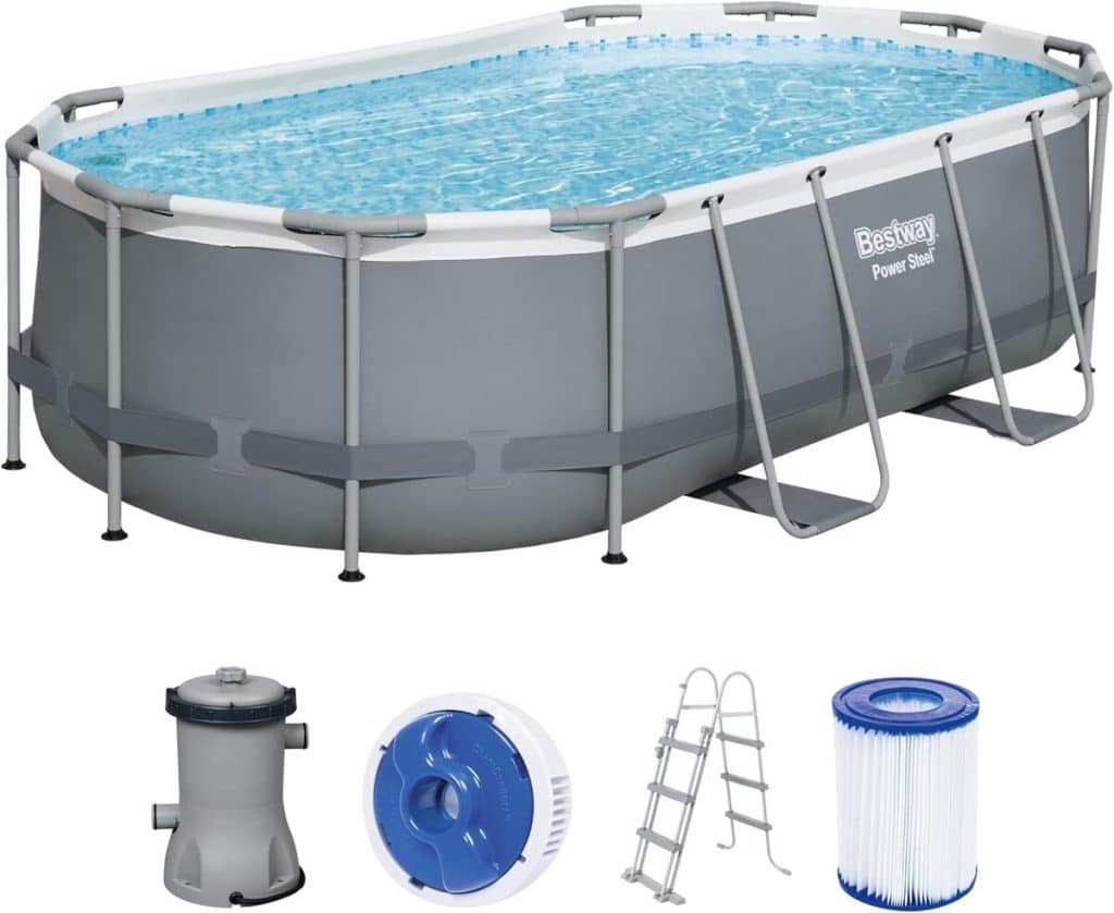 Test : piscine Bestway Power Steel Frame Kit 427 x 250 x 100 cm
