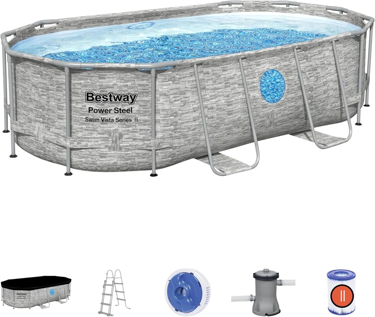 Test : piscine hors sol Bestway Power Steel Swim Vista 427x250x100cm