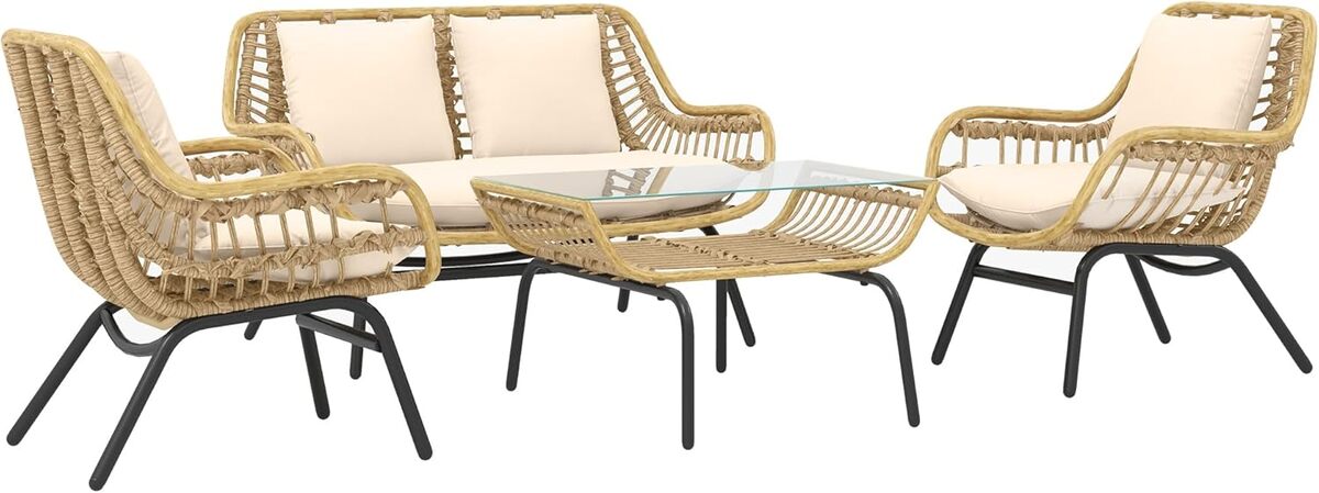 Test : salon de jardin Outsunny 4 pers. style exotique