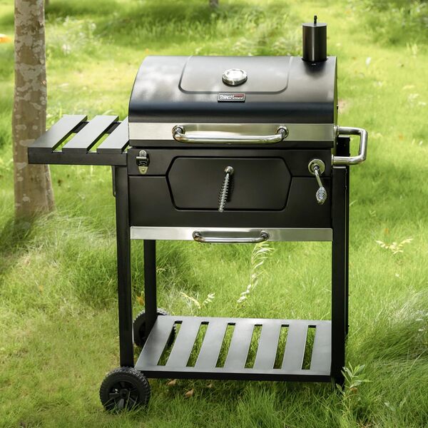 Royal Gourmet Barbecue au charbon de bois - 59 x 42 cm - Noir