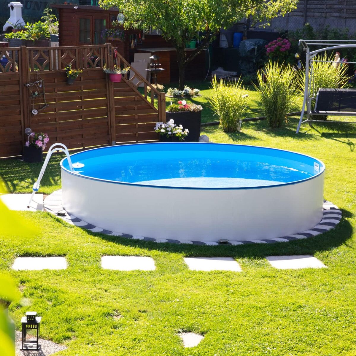 Test de la piscine hors-sol Steinbach Nuovo en acier