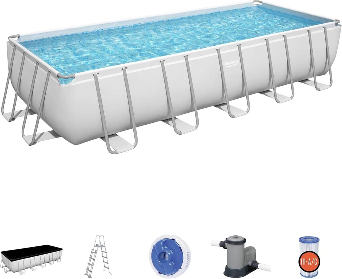 Test de la piscine rectangulaire Power Steel™ 21' x 9' x 52