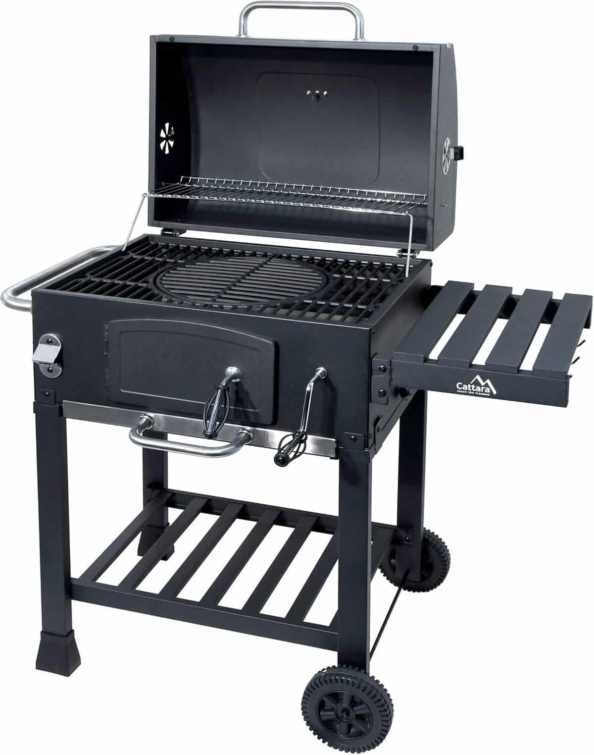 Test du barbecue Cattara 13040 Royal : grille en fonte au charbon de bois