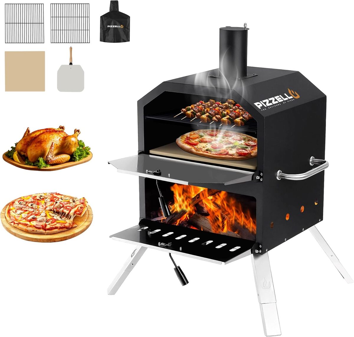 Test du four à pizza extérieur Pizzello 40, 6 cm : performance et accessoires inclus