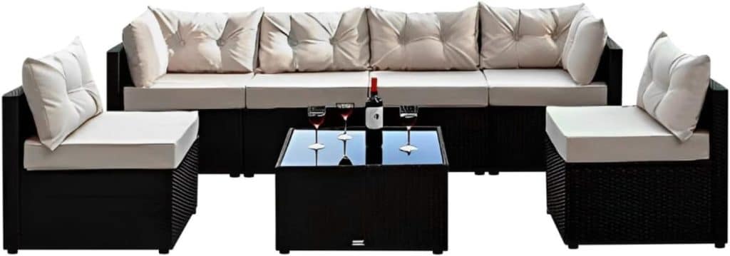 Test du salon de jardin Nacula : confort et style moderne en extérieur