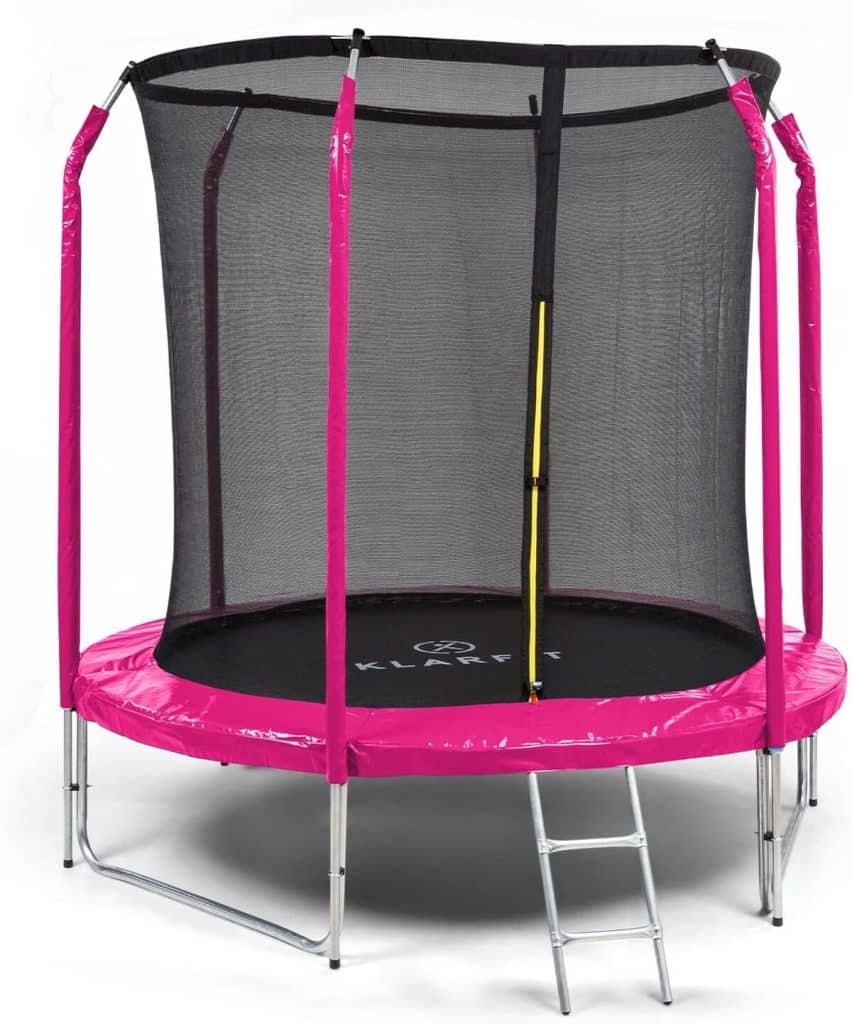 Test du trampoline Klarfit 250 cm : sécurité et plaisir en extérieur