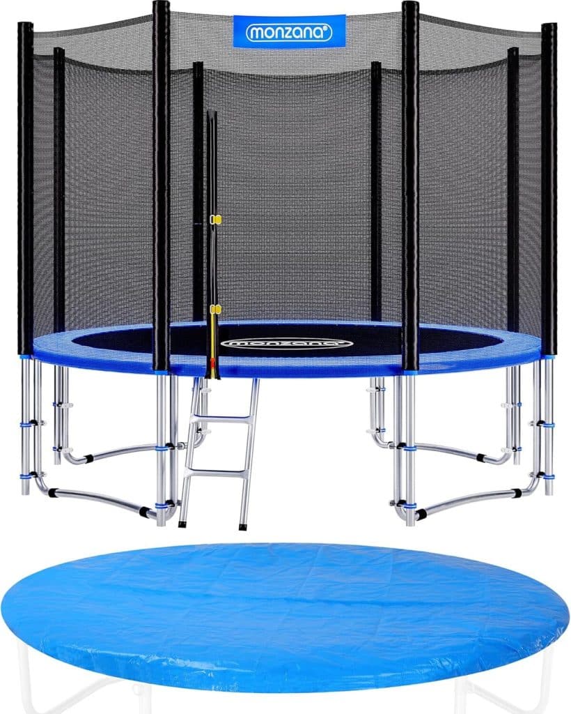 Test du trampoline Monzana Ø 366 cm : sécurité et plaisir garanties