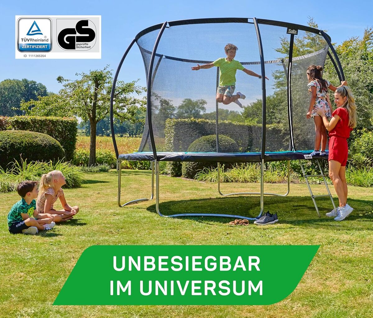 Test du trampoline Salta Cosmos : sécurité et performance du modèle ⌀ 366 cm noir