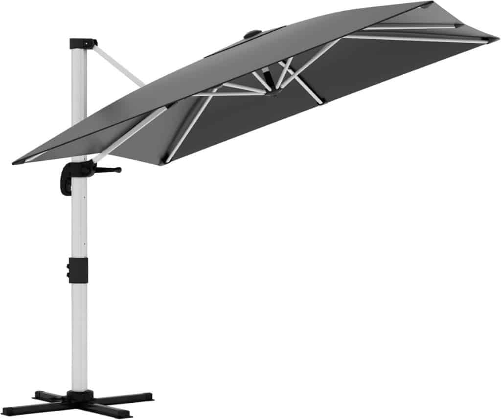Test parasol Devoko : modèle déporté inclinable protection UV50+