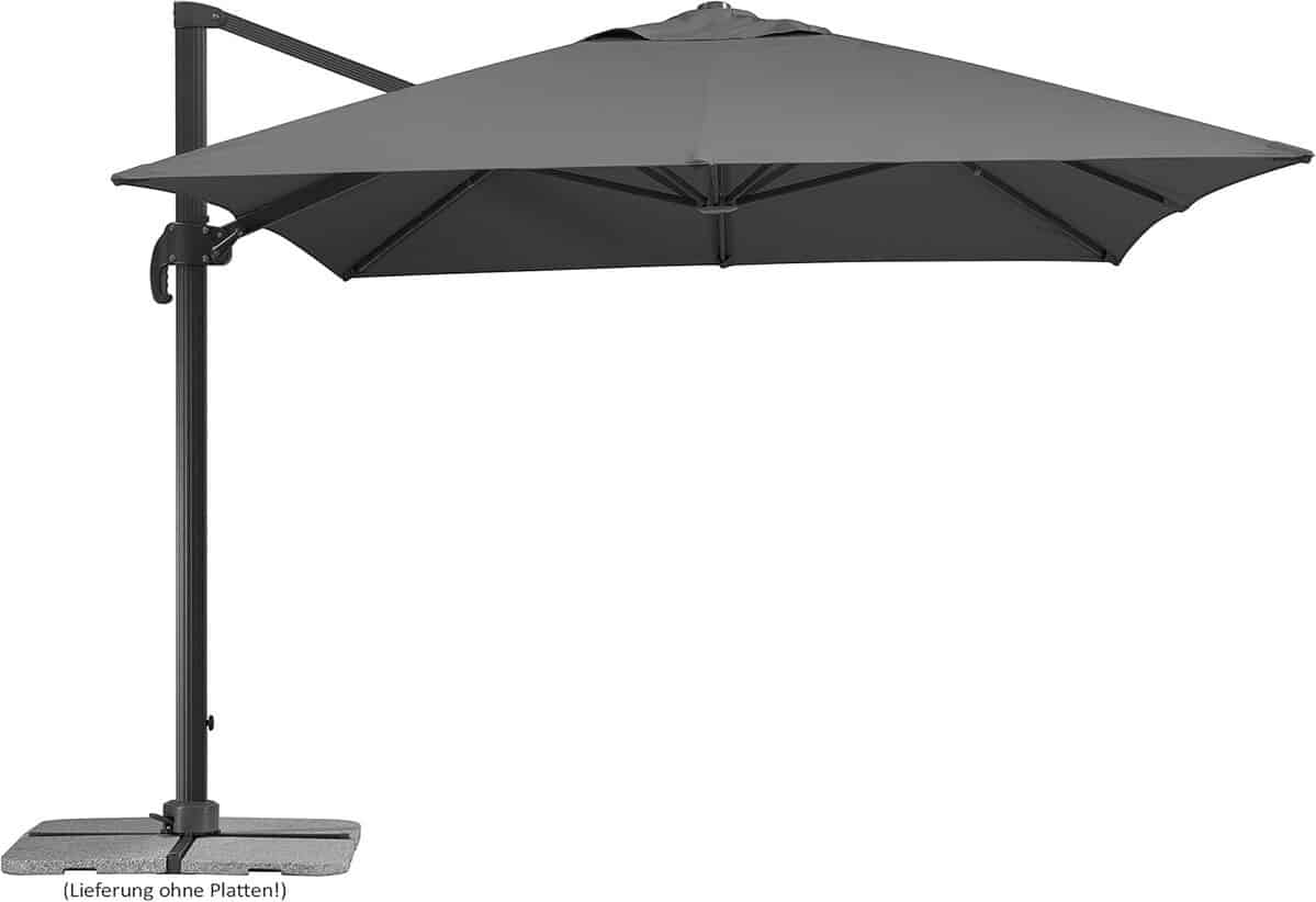 Test : parasol Schneider Rhodos anthracite 400x300 cm