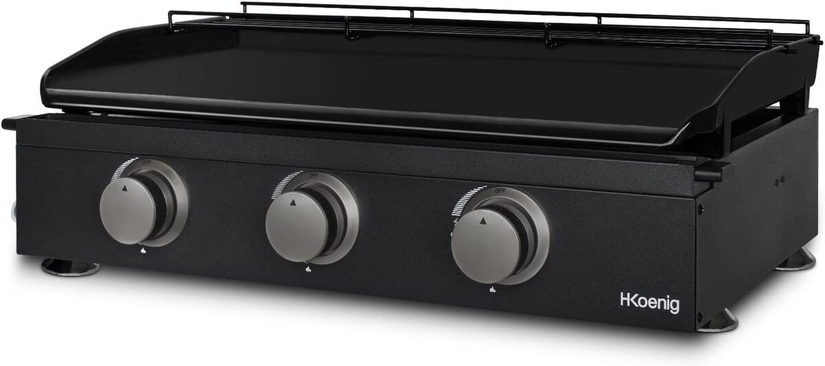 Test : plancha H.Koenig PLX1032 gaz 3 brûleurs, puissance et efficacité