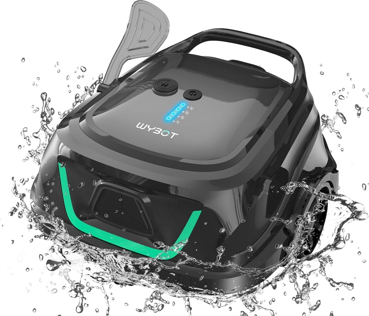 Test : robot piscine WYBOT A1 sans fil, noir mat vert