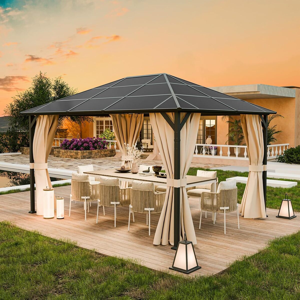 Test UDPATIO tonnelle 3x4m imperméable : élégance et résistance