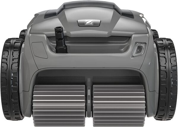 Zodiac Alpha OA 6400 IQ Robot Piscine jusqu'à 12x6m, nettoie Fond/parois/Ligne d'eau. Commande à Distance et Lift System sur app. Inclus : câble avec Swivel, Chariot