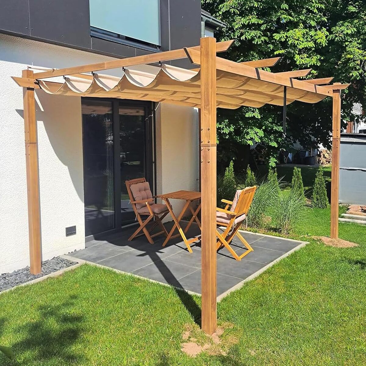 Test de la pergola Purple Leaf aluminium 4 x 3 m : le choix idéal pour votre jardin