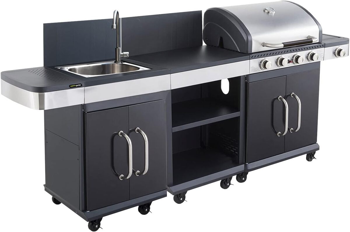 Test du barbecue Cook'in Garden FIDGI 4 : cuisine modulable quatre brûleurs
