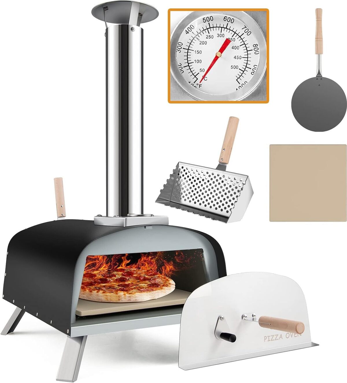 Test du four à pizza extérieur GYMAX : chaleur maximale et accessoires inclus