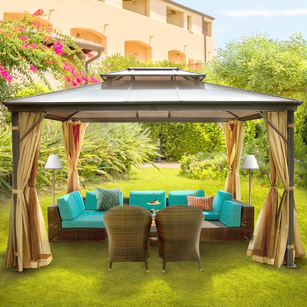 Test du pavillon de jardin VEVOR 10x10pi en aluminium avec moustiquaire