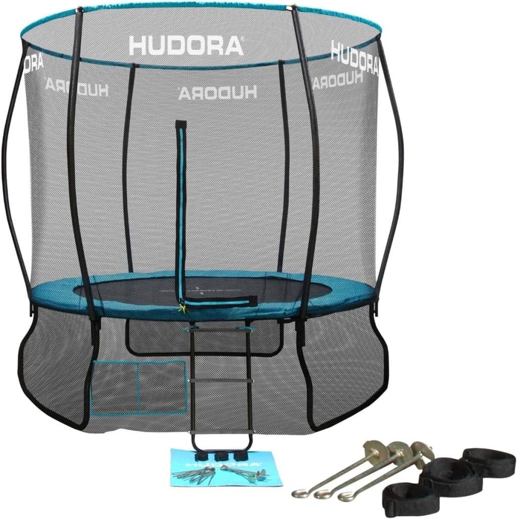 Test du trampoline Hudora Fantastic Complete : sécurité et fun en famille