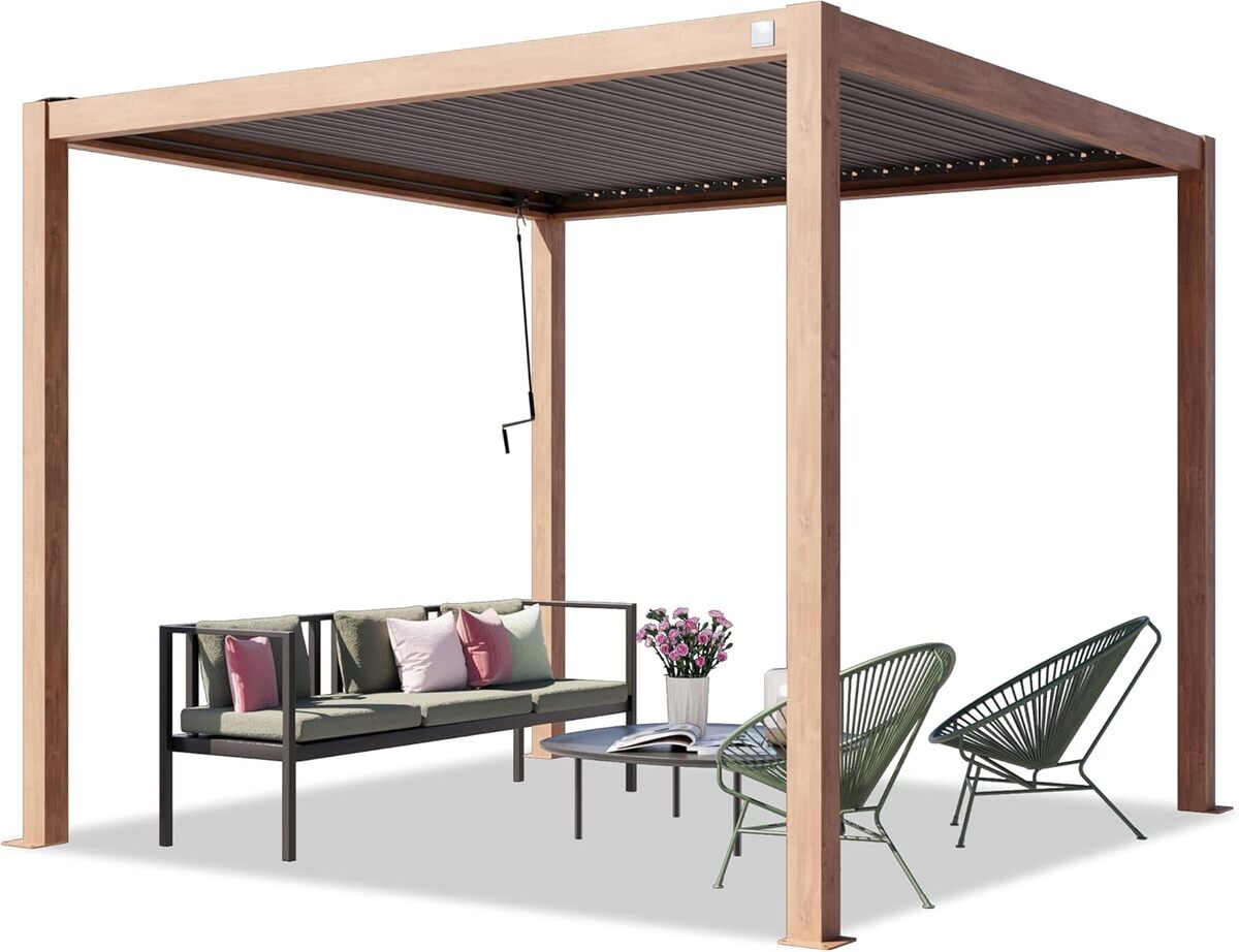 Test : pergola PRIMEYARD 3x3 m en aluminium - lames orientables