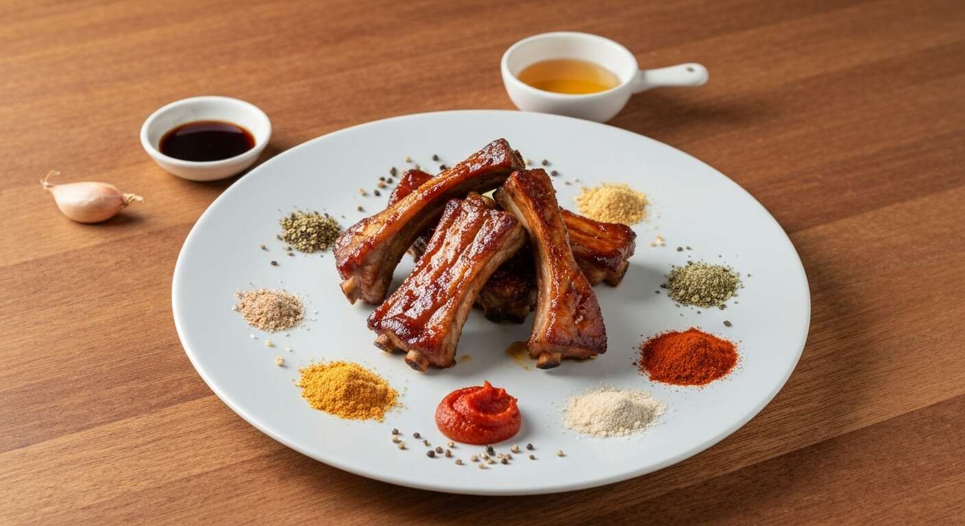 Travers de porc caramélisés aux épices mystères