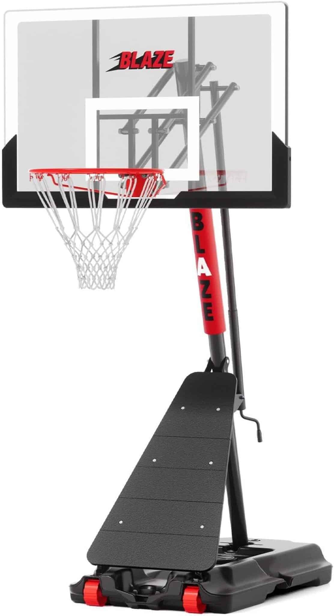 Test du panier de basket-ball portable réglable avec panneau incassable
