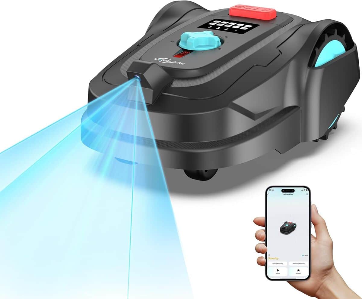Test du robot tondeuse Yardcare M800Plus : tonte en arc et contrôle via app