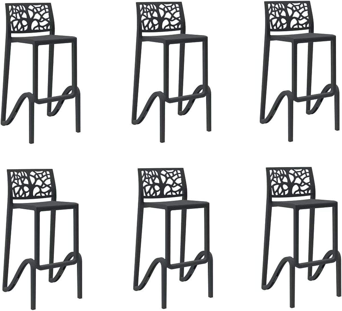 Test du tabouret haut noir TETI empilable pour bar et cuisine