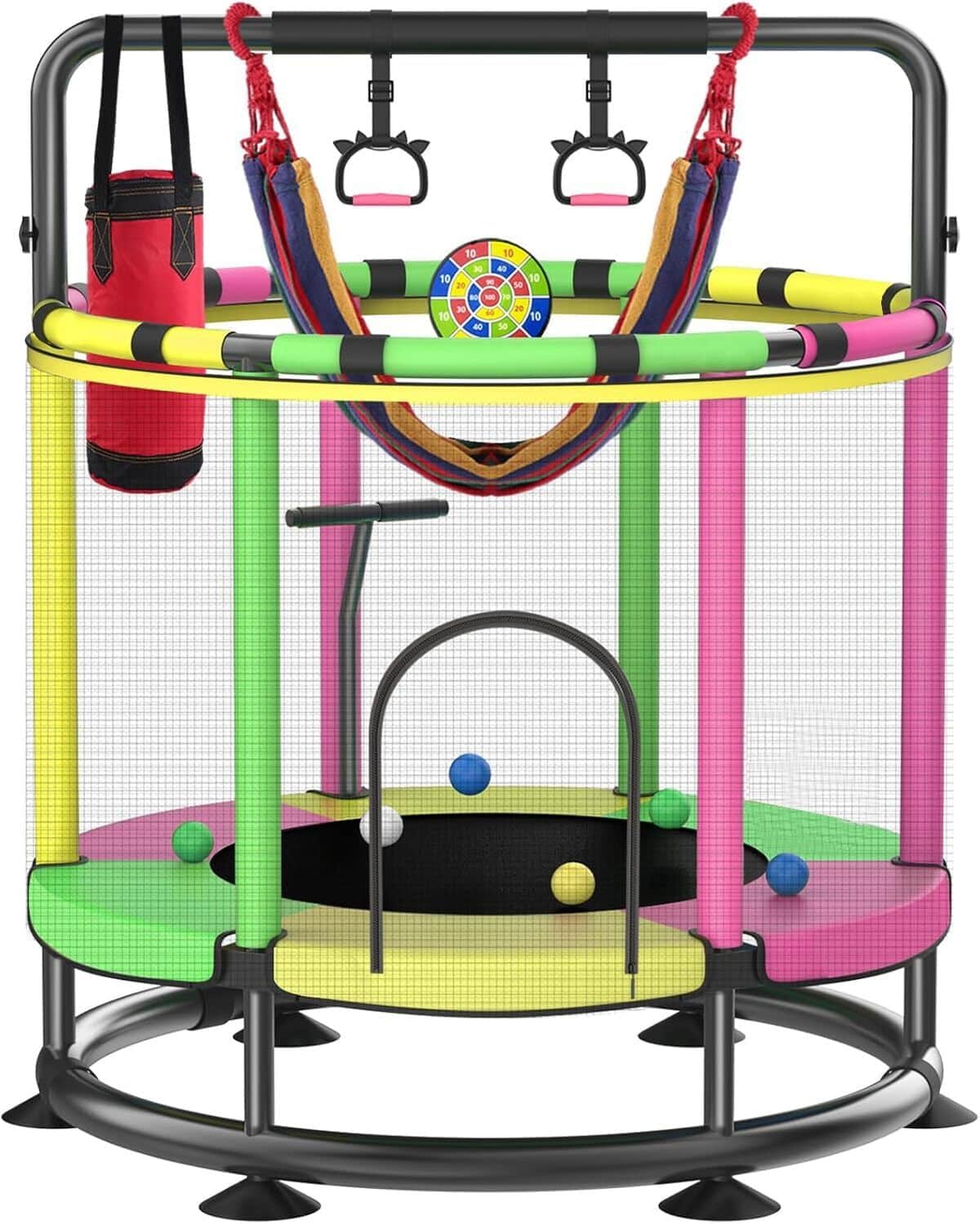 Test du trampoline antirouille enfant 200 kg : robustesse et sécurité