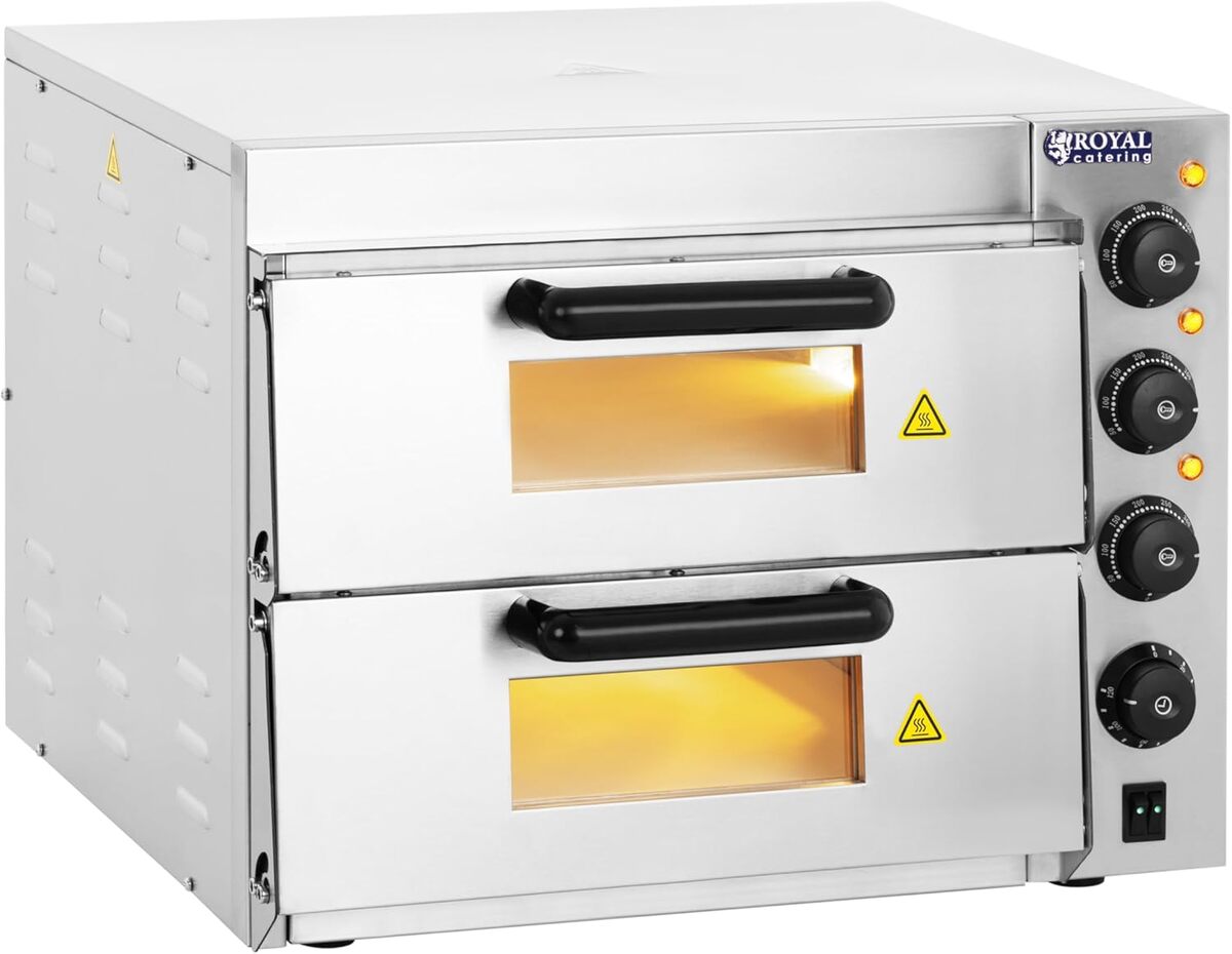 Test : four à pizza RCPO-3000-2PS-1 de Royal Catering, performances et fonctionnalités