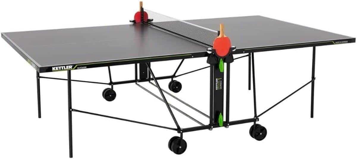 Test Kettler K1 : table de tennis résistante et pliable