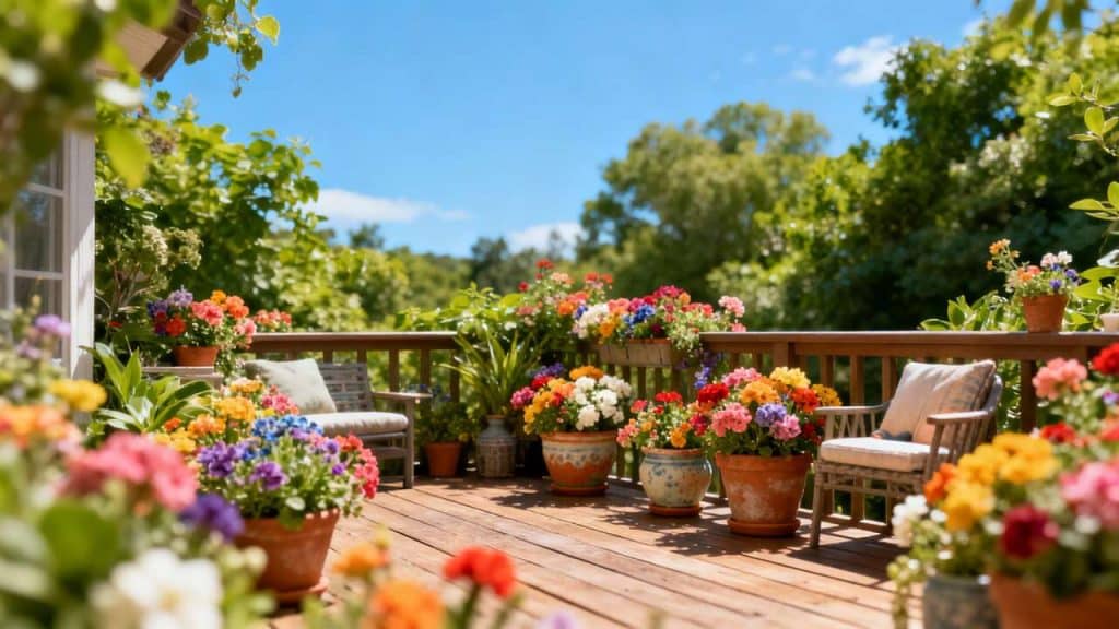 Terrasse fleurie : idées et conseils pour un aménagement réussi