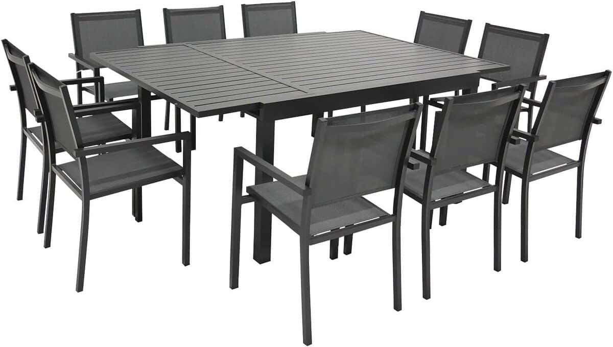 Test du salon de jardin Venezia extensible 10 places