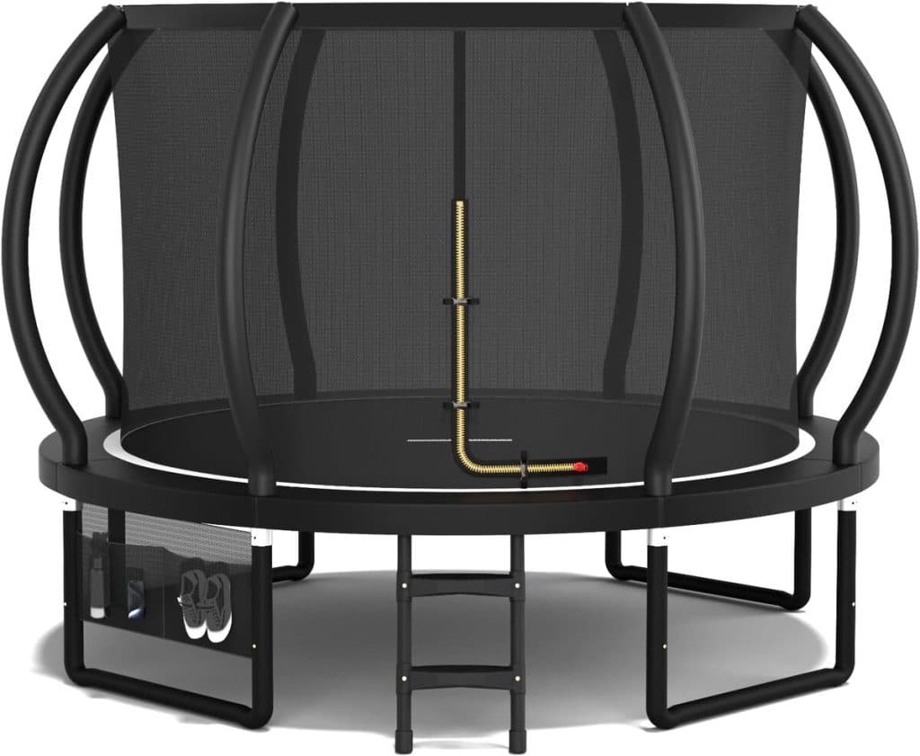 Test du trampoline Devoko 305 cm : sécurité et design citrouille