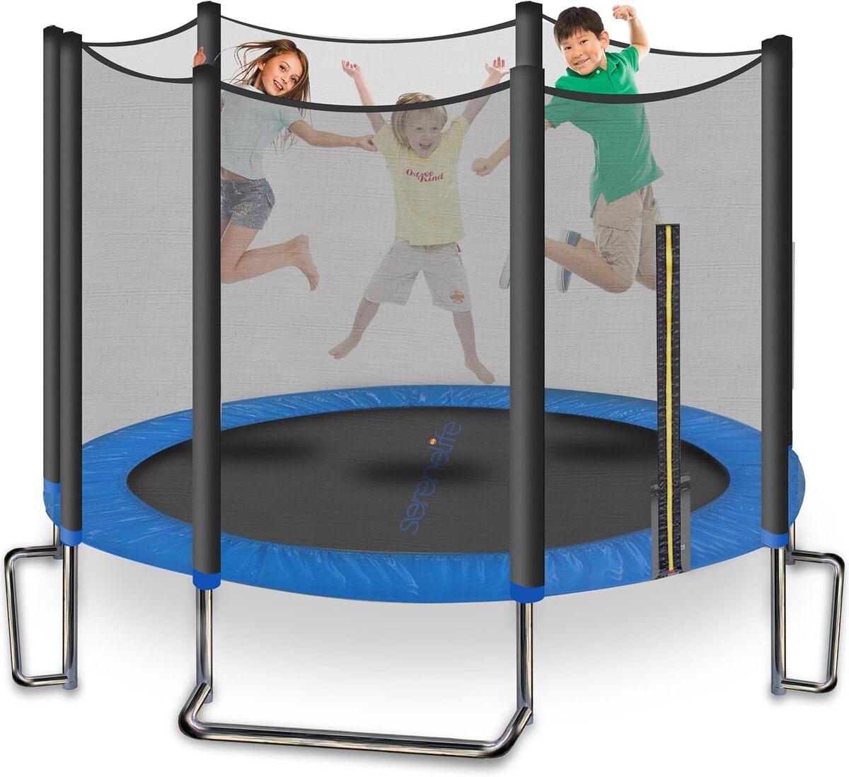 Test : trampoline récréatif Serenlife avec filet et revêtement antirouille