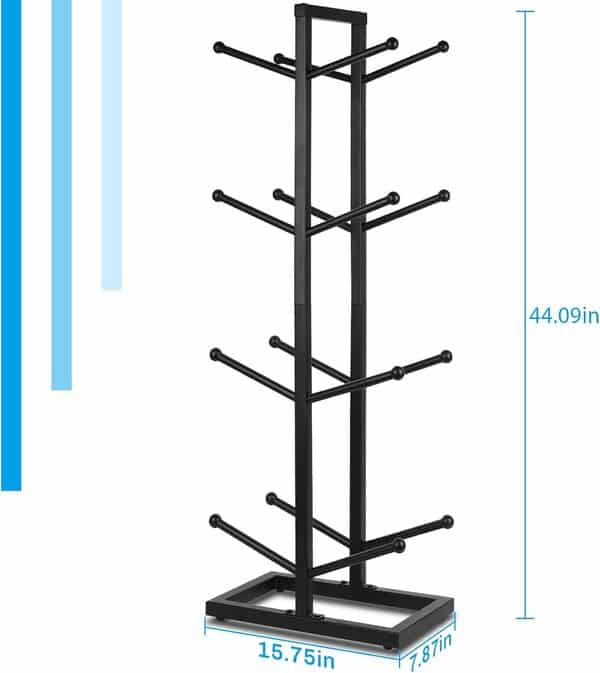 Grand Panier de Basket en Fer Robuste pour la Maison, Le Garage, Noir