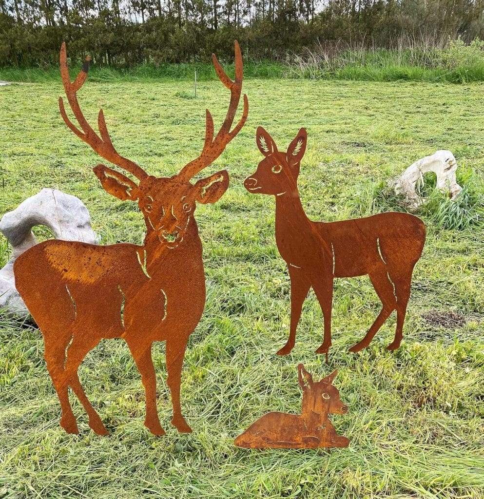 Avis : décorations jardin Steinfigurenwelt en métal rouillé