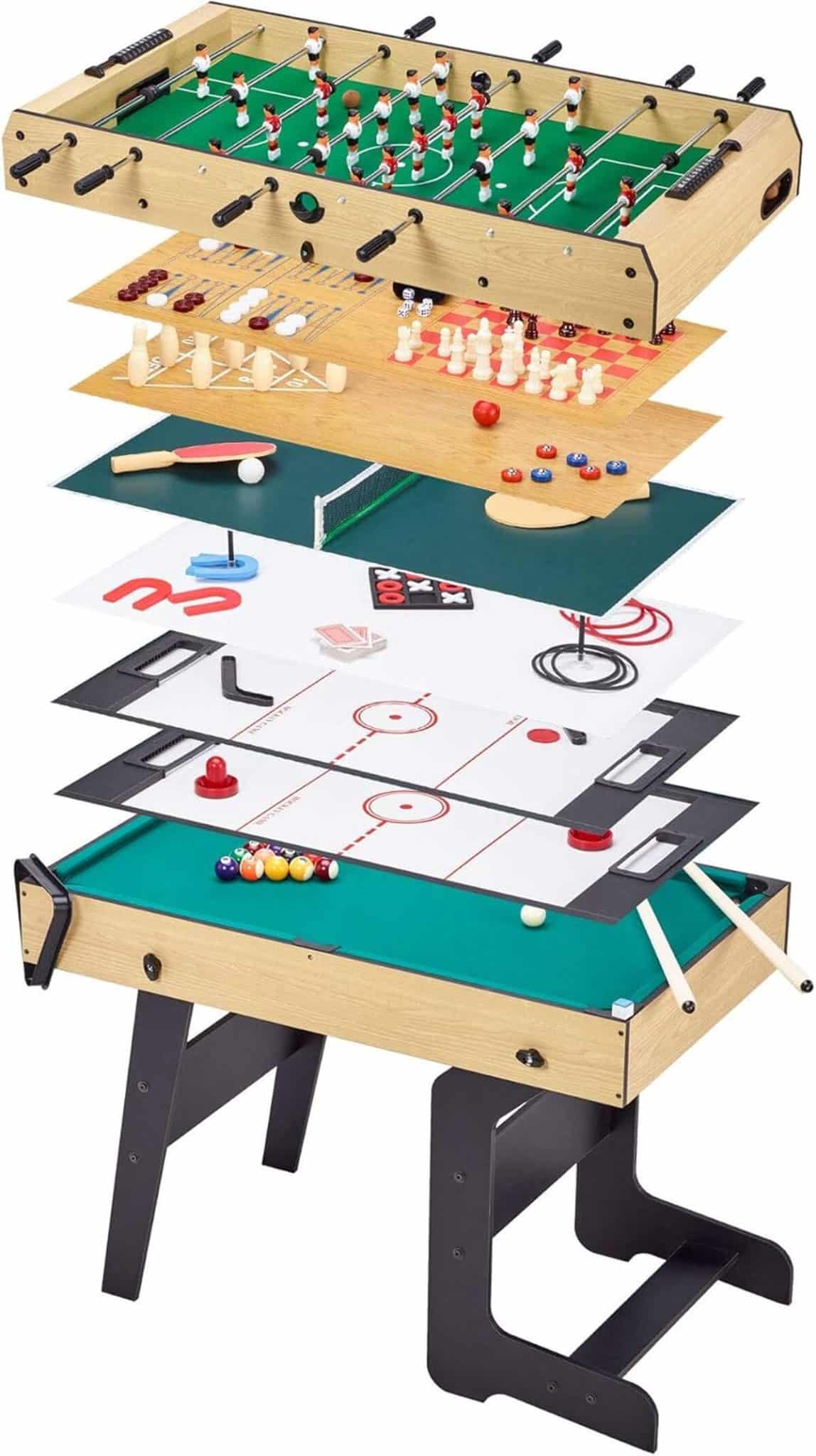 Test de la table multi jeux pliable Kangui 16 en 1 pour ado
