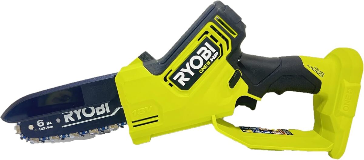 Test : mini tronçonneuse d'élagage Ryobi One+ HP 18V P25013