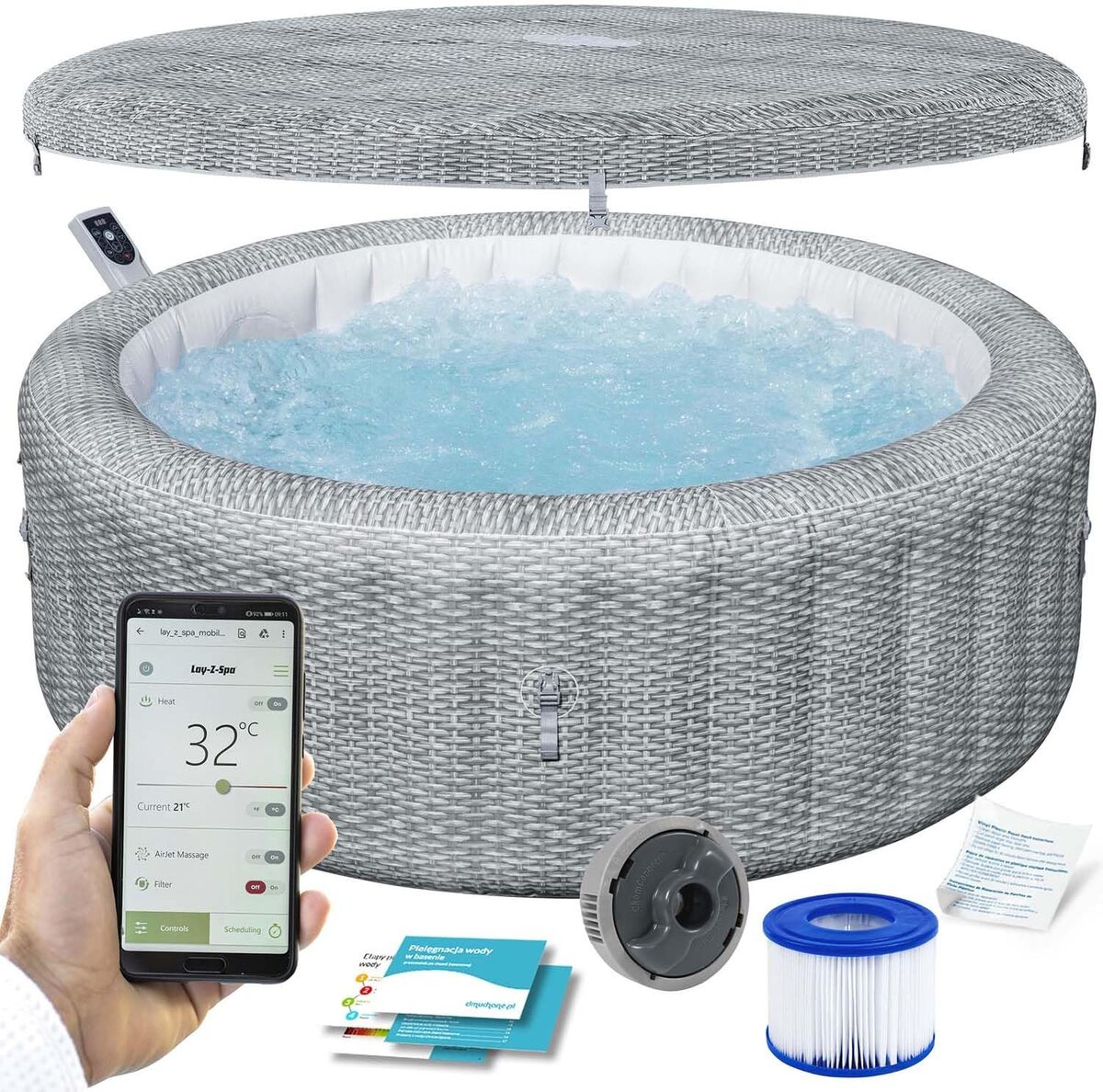 Test : spa Bali MaxHold EnergySense UltraFit 6 gris rotin
