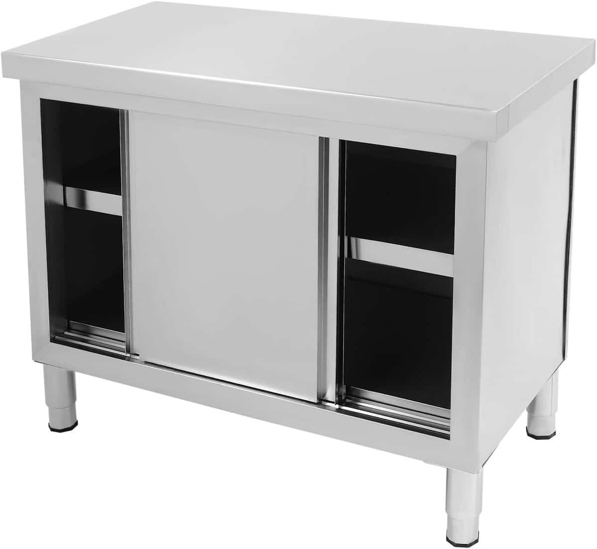 Test : table de cuisine inox YNAADYH 100x50cm, 3 étages